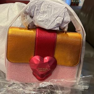 Kate Spade Crossbody Bijou Metallic Pink Womens Mini Top-handle Bag